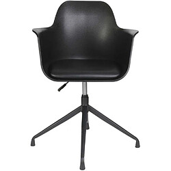 Avis The Home Deco Factory Fauteuil pivotant en polyuréthane Chicago Noir.