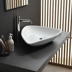 Acheter Kiamami Valentina LAVABO À POSER OVALE DESIGN MODERNE EN CÉRAMIQUE