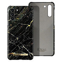 iDeal of Sweden Coque pour Samsung S21 Plus Marbré Luxe Ultra fine Port Laurent Marble Noir / Or 