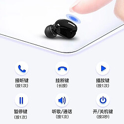 [X9 Mini un casque Bluetooth à oreille unique compatible avec Universal iOS Android