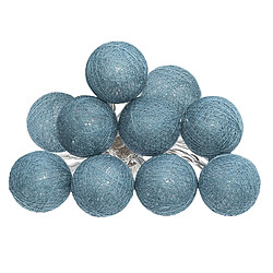 Atmosphera, Createur D'Interieur Guirlande LED 10 boules - Bleu canard