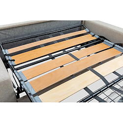 Inside 75 Canapé convertible express 160 IMPERIAL matelas 22 cm sommier lattes microfibre Antara bleu marine pas cher