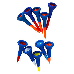 Set de 10pcs Tees de Golf 4.2 / 5.4cm Tête en Caoutchouc Accessoire Formation de Golf Cadeau pour Golfeur T-shirts de golf de dessus de coussin