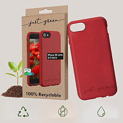 Avis Coque iPhone 6, 6S, 7, 8, SE 2020, SE 2022 Recyclable Just Green Rouge