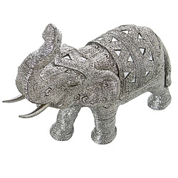 Acheter Figurine Décorative Alexandra House Living Argenté Plastique Eléphant 15 x 32 x 30 cm