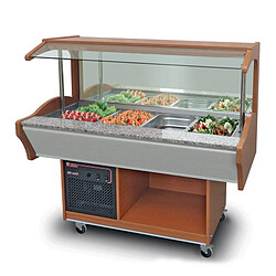 Buffet Réfrigéré Self Service Mural Professionnel - 4 bacs GN 1/1 - Furnotel 