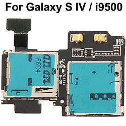 Wewoo Tiroir de Carte SIM pour Samsung Galaxy S IV / i9500 Câble flexible Flex Cable haute qualité