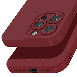 Acheter Roar Coque pour iPhone 16 Pro Max Silicone Mat Soft Touch Caméra Protégée Bordeaux