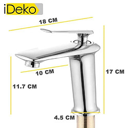 Acheter iDeko® Robinet de lavabo mitigeur salle de bain Mono commande Nouveau collection en laiton chrom