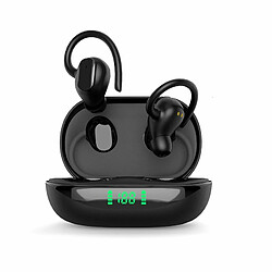 X10Pro Bluetooth 5.1 Casque Affichage Numérique Suspendus Oreillettes Écouteurs Stéréo Intra-Auriculaires Noir