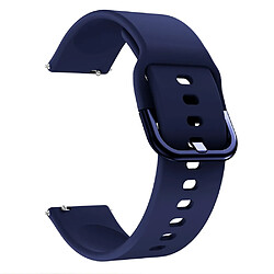 Bracelet en silicone Couleur unie de 20 mm bleu nuit pour votre Polar Ignite