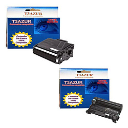 T3Azur Toner+Tambour générique Brother TN3480 + DR3400 pour imprimante Brother HL L5100DNT L5200DW L6250DN L6300DW L6400DW 