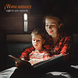 Acheter Universal Lumière d'armoire LED dimmable, lumière de lecture 5W lumineuse portable éclairage portable éclairage d'armoire pour enfants éclairage de cuisine USB lumière de l'armoire de recharge luminosité réglable à l'infini, (2 pièces), (blanc)