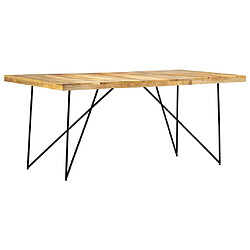 vidaXL Table à manger 180x90x76 cm Bois de manguier massif