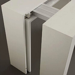 Avis Inside 75 Table console extensible LOGIKA finition mélaminé blanc 90 x 45 cm profondeur, 5 allonges de 50 cm