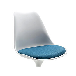 Vente-Unique Chaise en polypropylène, tissu et métal - Bleu et blanc - XAFY pas cher