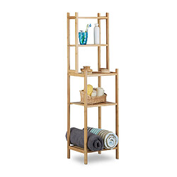 Helloshop26 Etagère de salle de bain en bambou 5 niveaux 121 cm 3213070