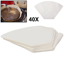 Wewoo Pour 40pcs Papier-filtre américain de café machine à 40pcs dans un emballage, le prix est