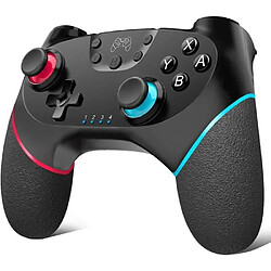 Manette sans fil Bluetooth pour Nintendo Switch Télécommande pour Turbo fonctions, Gamepad avec 6 axes avec batterie rechargeable.