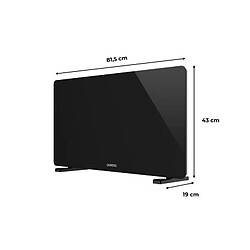 Avis Radiateur convecteur électrique mobile OCEANIC - 2000 W - Thermostat digital - Noir