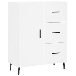 Maison Chic Buffet,Meuble de Rangement,commode pour salon,Cuisine blanc 69,5x34x90 cm bois d'ingénierie -MN66100