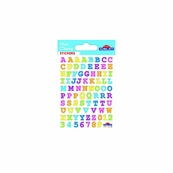 Youdoit 80 Stickers Alphabet - Arc-en-ciel - 1 cm