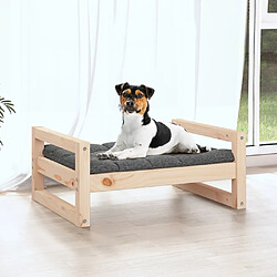 Avis Maison Chic Niche Lit pour chien | Panier couchage pour chien 55,5x45,5x28 cm Bois de pin solide -GKD39715