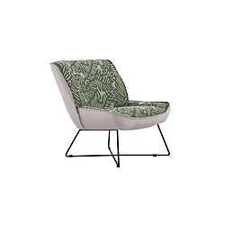 La Maison Du Canapé Fauteuil En Tissu Palmer - Gris Clair Tissu gris 