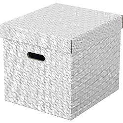 Esselte Boîte de rangement Home Cube, set de 3, blanc ()