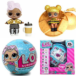 Universal Lol poupée surprise aveugle boule mystère fille cadeau jouet(Bleu)