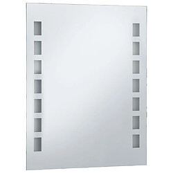 Avis Maison Chic Miroir mural à LED| Miroir Décoration pour Maison Salle de Bain 50x60 cm -GKD79189