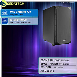 Sedatech PC Gamer Silent Silent • Intel i9-14900 • 32Go DDR5 • 2To SSD M.2 • sans OS