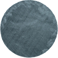 Hadorn Tapis shaggy 185x185 Bleu Luzern 