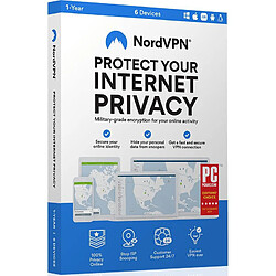 NordVPN - Licence 2 ans - 6 appareils - A télécharger 