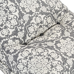 Avis vidaXL Canapé pouf Gris clair Tissu Patchwork