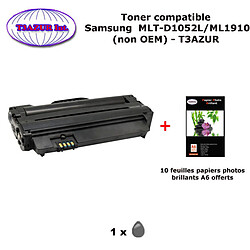 Toner générique MLT-D1052L pour imprimante Samsung SCX 4600 4623 4623F 4623FW 4623G SF650 SF650P+10f A6 brillantes - T3AZUR 