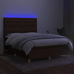 Acheter Sommier à lattes,Cadre à lattes de lit pour Adulte matelas et LED Marron foncé 140x200 cm -MN83945