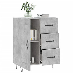 Acheter Maison Chic Buffet,Meuble de Rangement,commode pour salon,Cuisine gris béton 69,5x34x90 cm bois d'ingénierie -MN50566