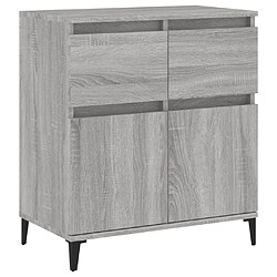 Maison Chic Buffet,Meuble de Rangement,commode pour salon,Cuisine Sonoma gris 60x35x70 cm Bois d'ingénierie -MN60147