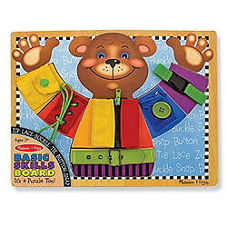 Melissa & Doug Basic Skills Puzzle Board - Jouet Aducatif en bois