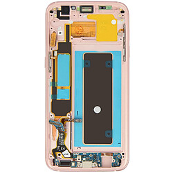 Avis Samsung Ecran LCD Galaxy S7 Edge Vitre Tactile Bloc écran remplacement rose