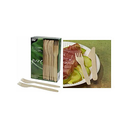 PAPSTAR Fourchette en bois, 'pure', longueur: 165 mm ()