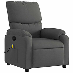 Avis Maison Chic Fauteuil de massage inclinable,Fauteuil luxe de relaxation Gris foncé Tissu -MN31177