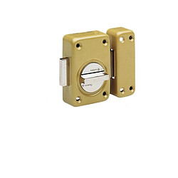 Vachette Verrou V136 à bouton cylindre L.40mm entrouvant ASSA ABLOY