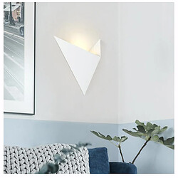 Acheter Universal Petite applique murale de grue en papier de 24cm, lumière chaude de 220V LED, lumière décorative simple et moderne pour le salon, créative et chaude pour la chambre à coucher, lampe de chevet couloir, blanc