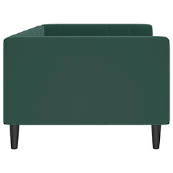 Acheter Maison Chic Lit de repos | Lit d'appoint | Lit de jour pour salon vert foncé 90x200 cm velours -GKD81118