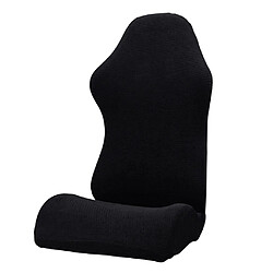 Housse De Protection Pour Fauteuil Pivotant Pour Ordinateur Extensible Noir fauteuil décoratif extensible gaming dos extensible