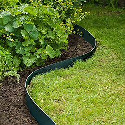 Avis NATURE Bordure de jardin polyéthylène recyclé Vert - H 15 cm x 10 m