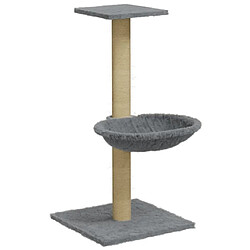 Arbre à chat,niche pour chat avec griffoir en sisal Gris clair 74 cm -MN52783