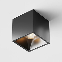 MAYTONI Downlight carré monté en surface noir, 840lm, 3000K 